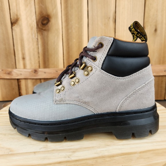 Dr. Martens Rakim Boots Womens 7 Mens 6 Gray Suede Utility Chukka - Picture 3 of 10